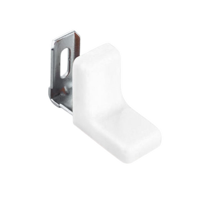 Ángulo de muebles de metal con cubierta de plástico - Blanco – Furnica