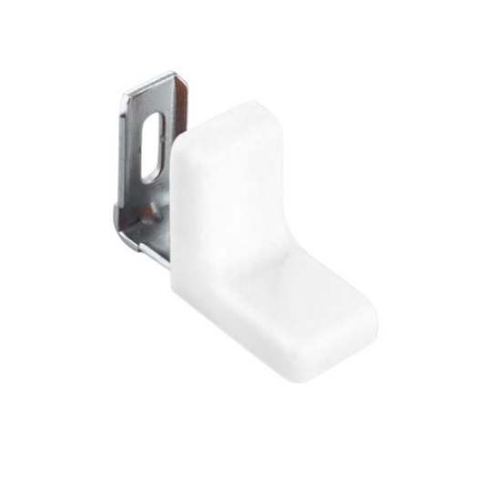 Ángulo de muebles de metal con cubierta de plástico - Blanco – Furnica