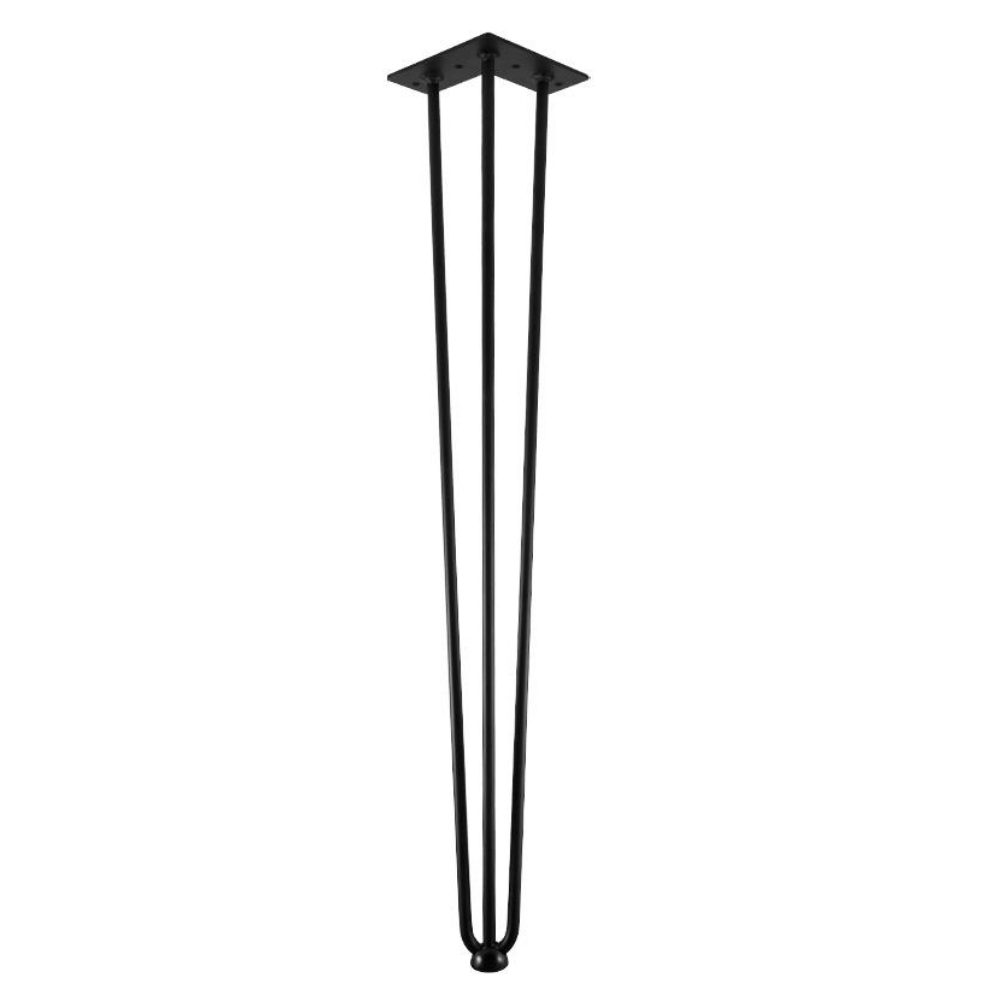 Pata de mesa de 710 mm - Negro mate