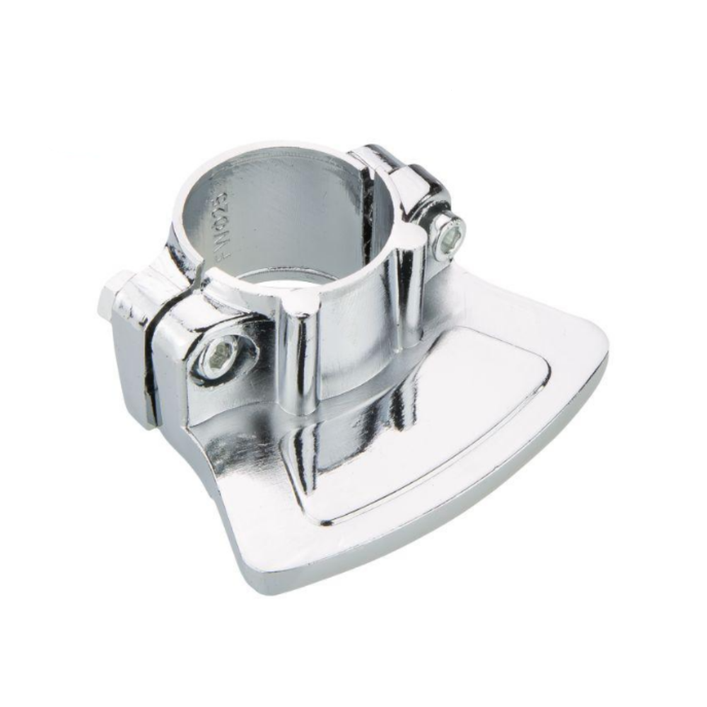 Conector de soporte de estante de un lado Ø25 - Cromo