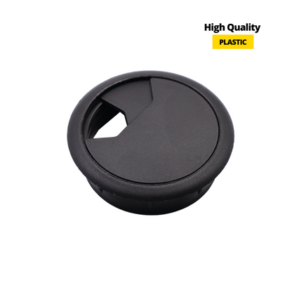 Pasacables de plástico Ø60mm, negro (2) – Furnica