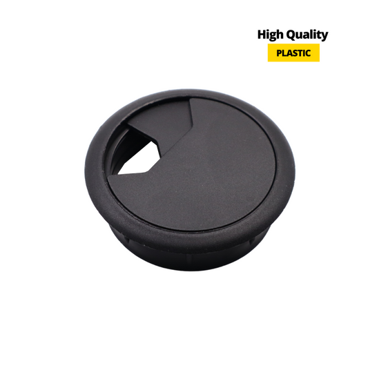 Pasacables de plástico Ø60mm, negro (2) – Furnica