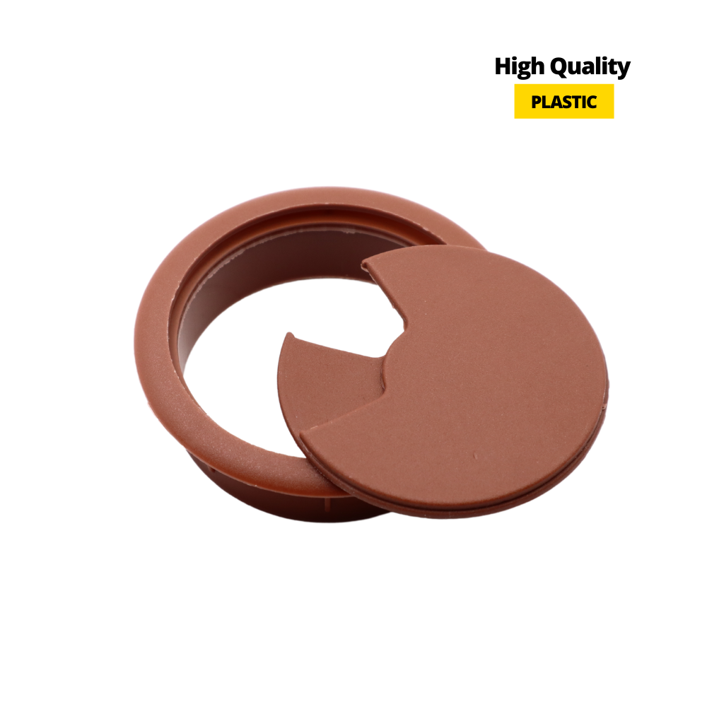 Pasacables de plástico Ø60mm, marrón (4) – Furnica