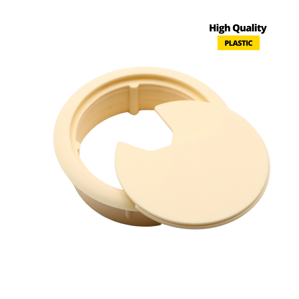 Pasacables de plástico Ø60mm, crema (4) – Furnica