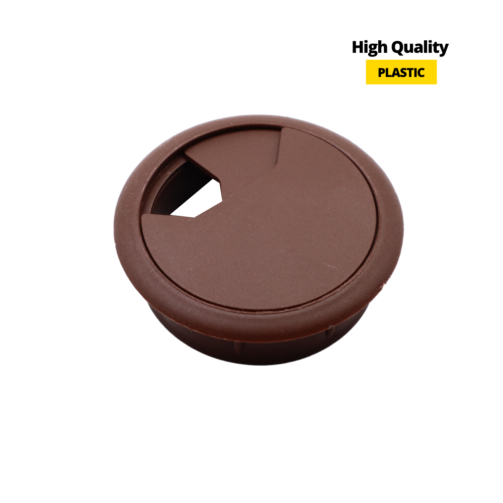 Pasacables de plástico Ø60mm, color marrón oscuro (2) – Furnica
