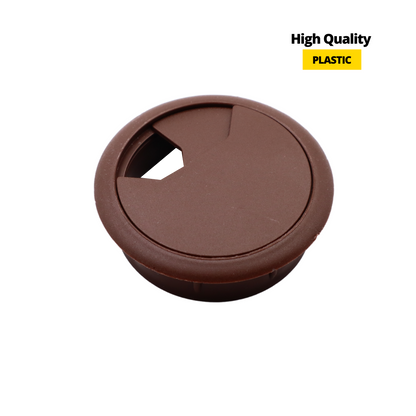 Pasacables de plástico Ø60mm, color marrón oscuro (2) – Furnica