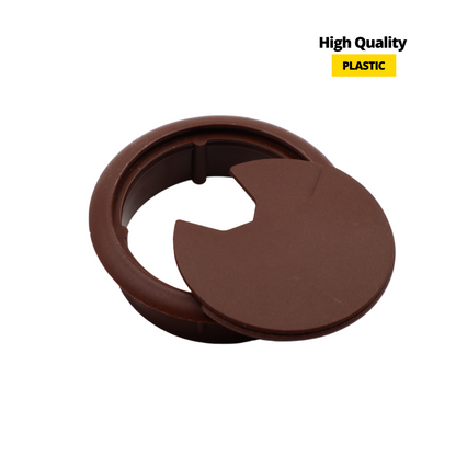 Pasacables de plástico Ø60mm, color marrón oscuro (4) – Furnica