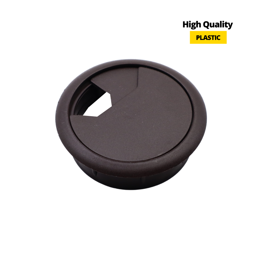 Pasacables de plástico Ø60mm, marrón oscuro extra (2) – Furnica