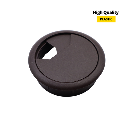 Pasacables de plástico Ø60mm, marrón oscuro extra (2) – Furnica