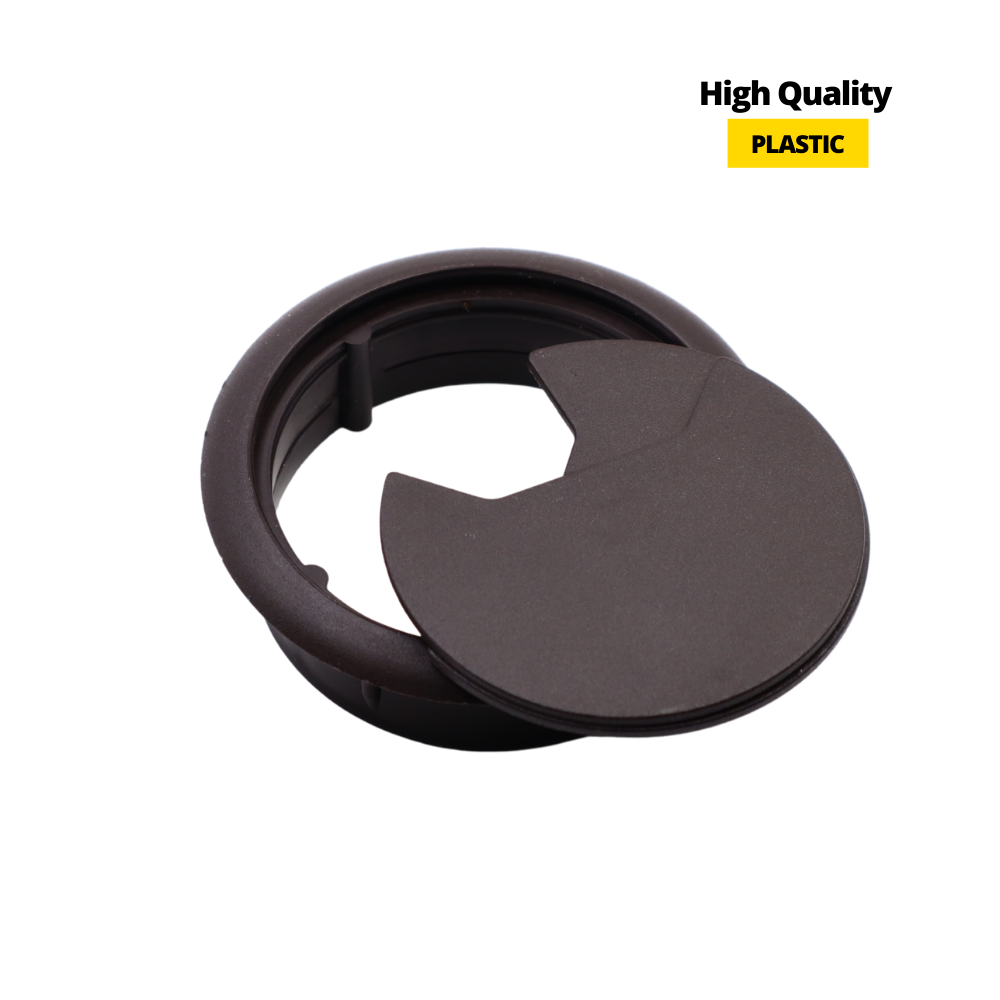 Pasacables de plástico Ø60mm, marrón oscuro extra (4) – Furnica