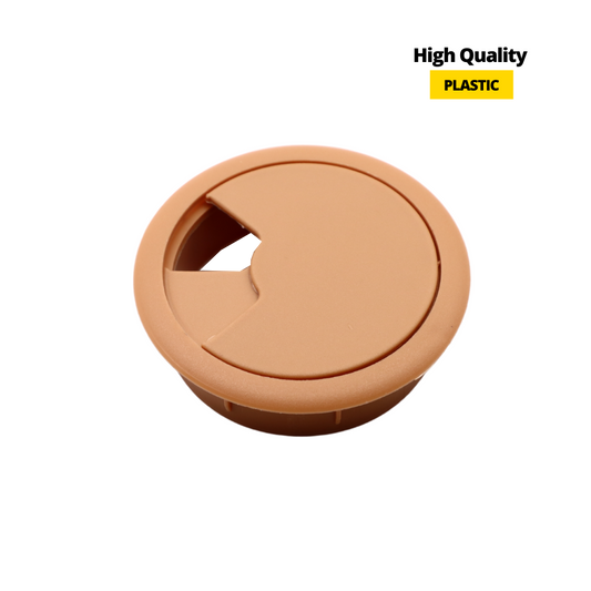 Pasacables de plástico Ø60mm, marrón claro (2) – Furnica