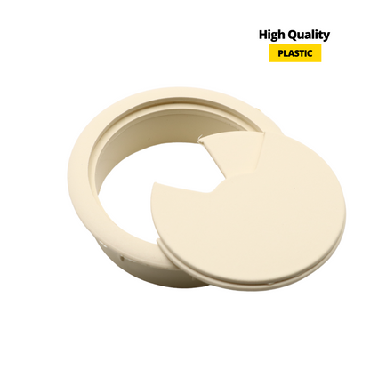 Pasacables de plástico Ø60mm, vainilla (4) – Furnica