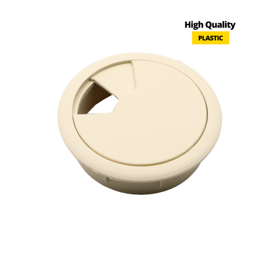 Pasacables de plástico Ø60mm, vainilla (2) – Furnica