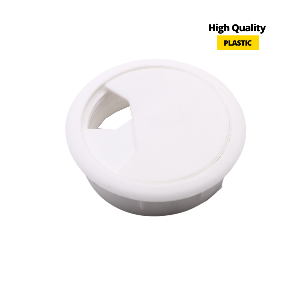 Pasacables de plástico Ø60mm, blanco (2) – Furnica