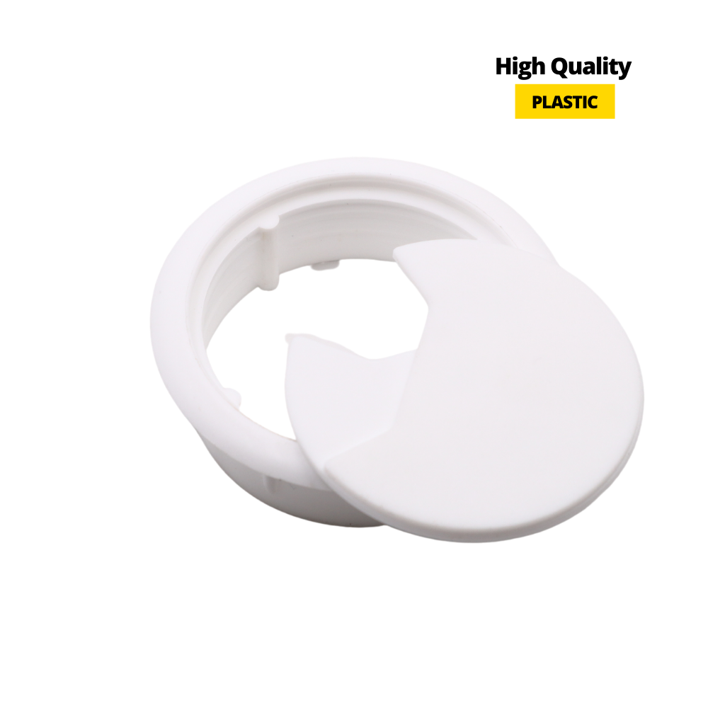 Pasacables de plástico Ø60mm, blanco (3) – Furnica
