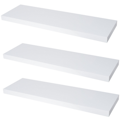 Estante flotante - pack de 3 - Blanco - 80 cm