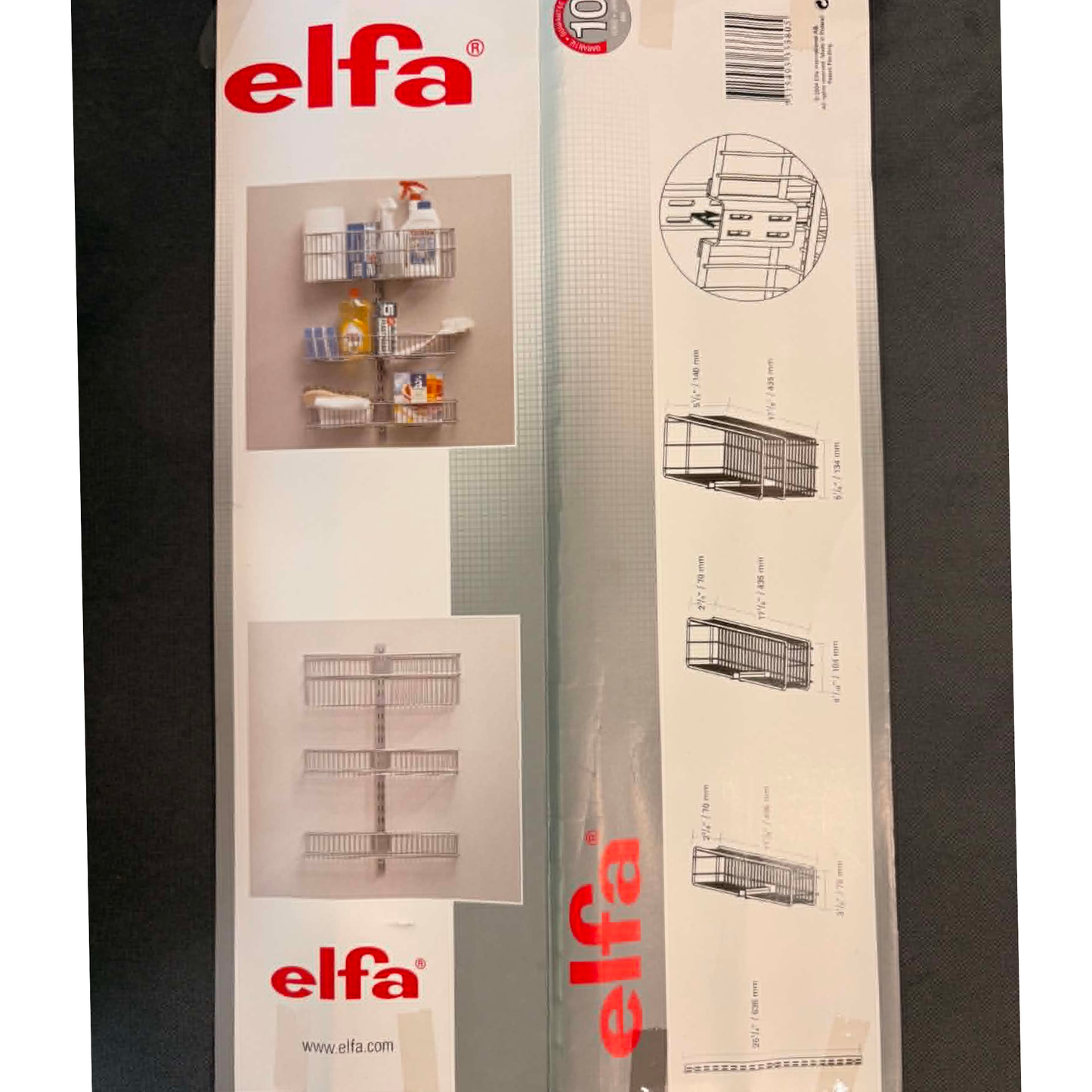 Sistema de cestas para puerta y pared Elfa - Cromo