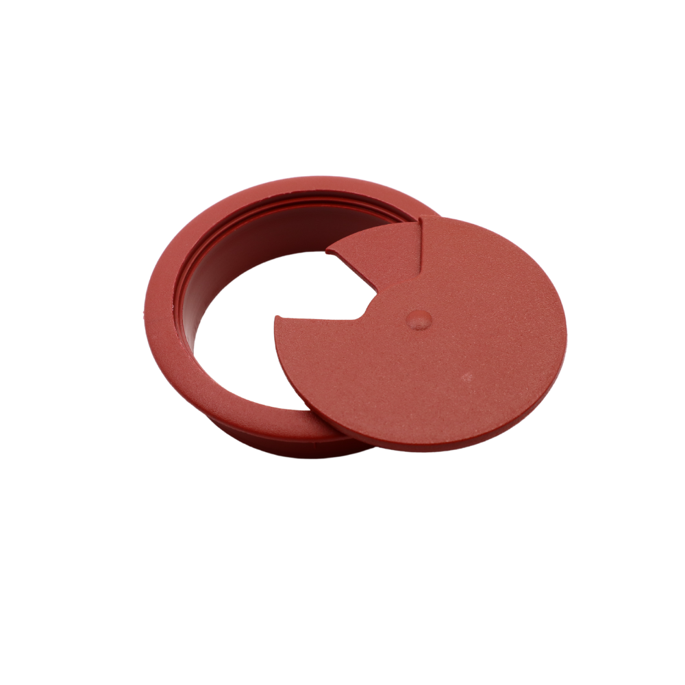 Pasacables de plástico Ø60 mm, madera roja