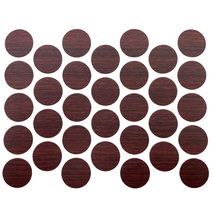 Tapas de cubierta de tornillo autoadhesivas - Caoba 18mm – Furnica
