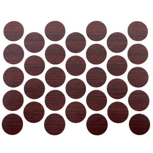 Tapas de cubierta de tornillo autoadhesivas - Caoba 18mm – Furnica