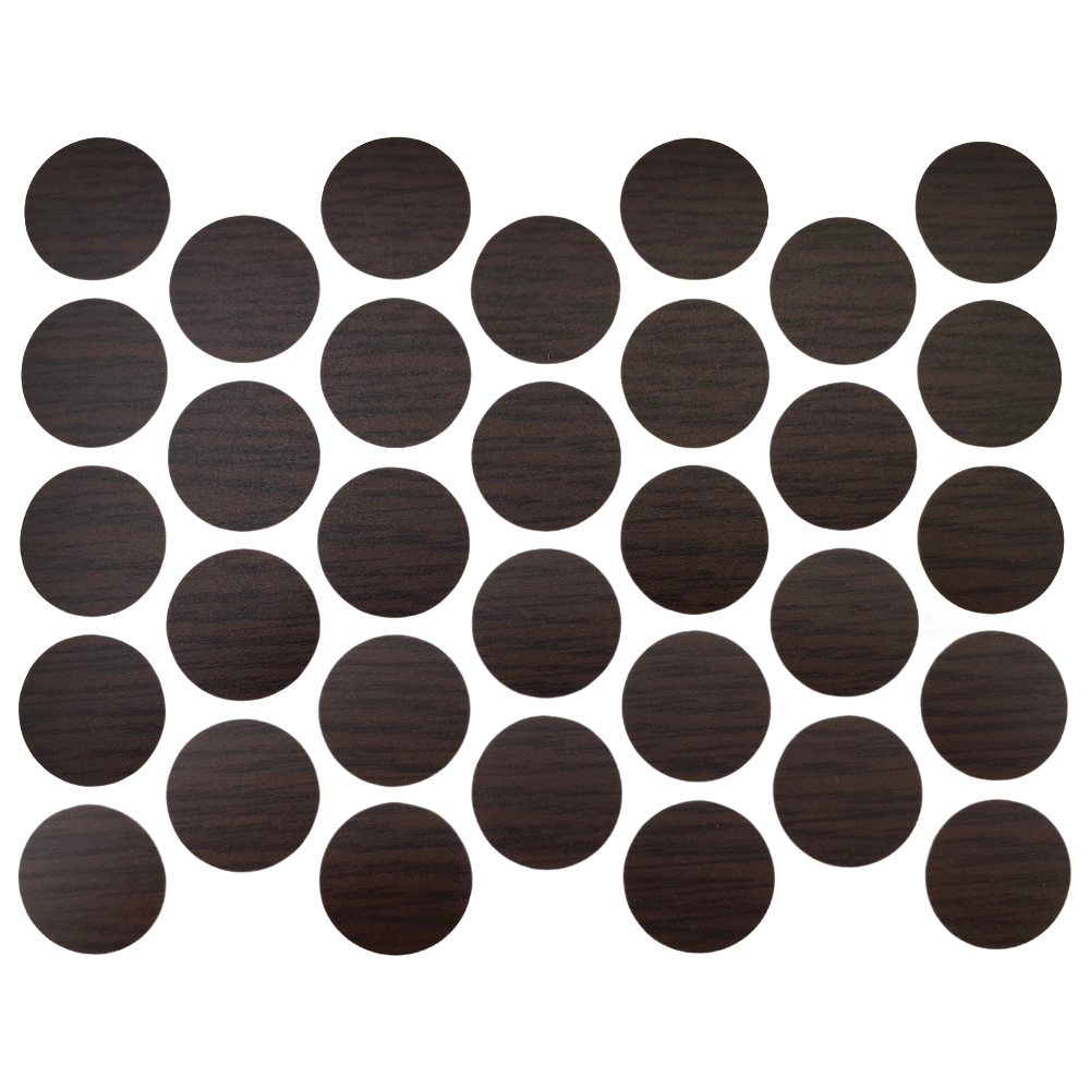 Tapas de cubierta de tornillo autoadhesivas - Wenge 18mm – Furnica