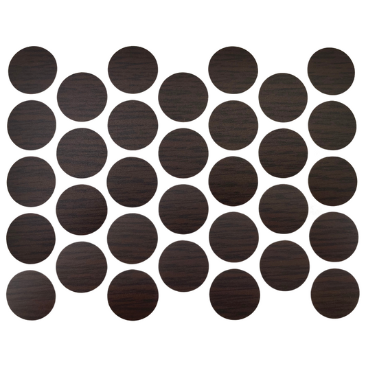 Tapas de cubierta de tornillo autoadhesivas - Wenge 18mm – Furnica