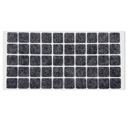 Almohadilla de fieltro autoadhesiva de 20x20mm gris. – Furnica