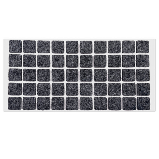 Almohadilla de fieltro autoadhesiva de 20x20mm gris. – Furnica