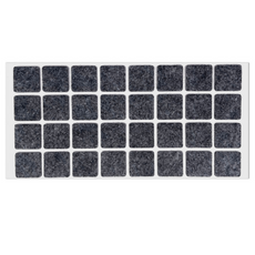 Almohadilla de fieltro autoadhesiva 25x25mm - Gris