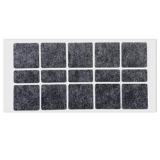 Almohadilla de fieltro autoadhesiva 40x40mm/20x40mm - Gris