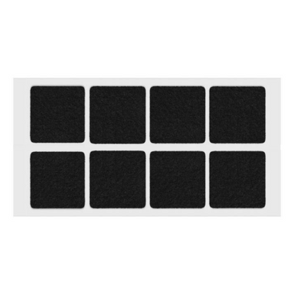 Almohadilla de fieltro autoadhesiva de 50x50mm en color negro – Furnica