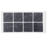 Almohadilla de fieltro autoadhesiva de 50x50mm - Gris