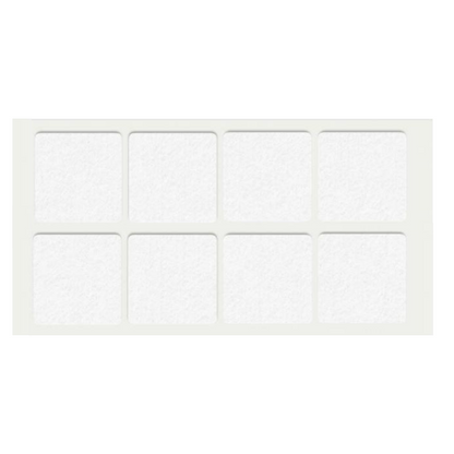 Almohadilla de fieltro autoadhesiva de 50x50mm - Blanco – Furnica