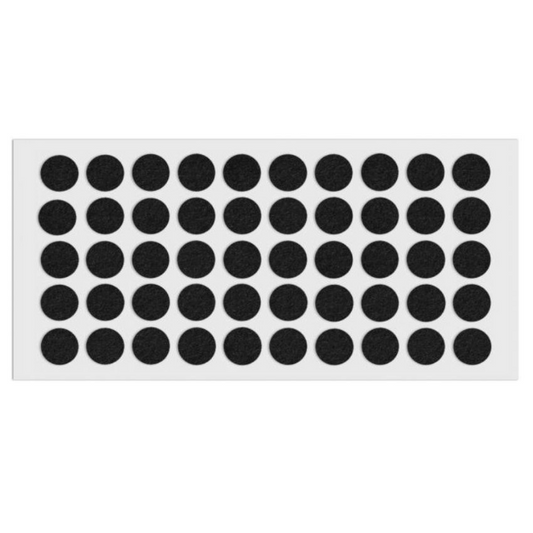 Almohadilla de fieltro autoadhesiva Ø18mm - Negra – Furnica