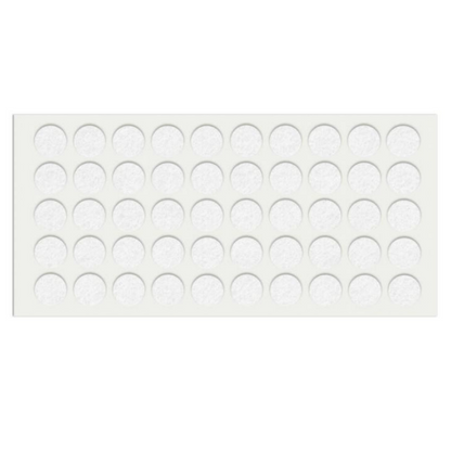 Almohadilla de fieltro autoadhesiva Ø18mm - Blanca – Furnica
