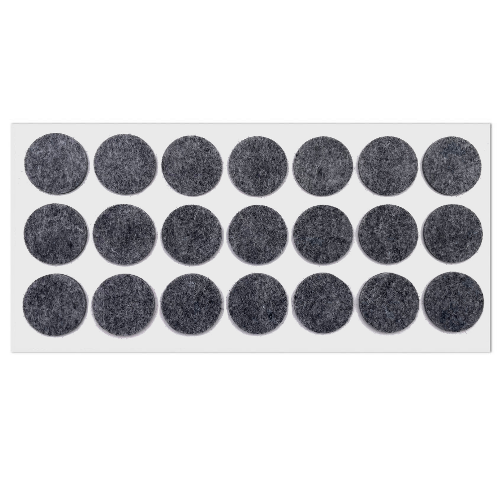 Almohadilla de fieltro autoadhesiva Ø30mm - Gris – Furnica