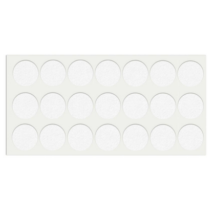 Almohadilla de fieltro autoadhesiva Ø30mm - Blanca – Furnica