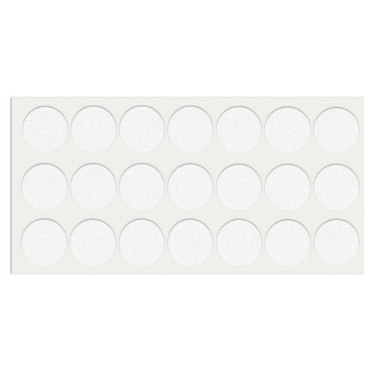 Almohadilla de fieltro autoadhesiva Ø30mm - Blanca – Furnica