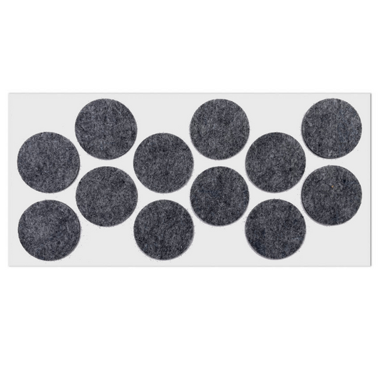 Almohadilla de fieltro autoadhesiva Ø40mm gris – Furnica