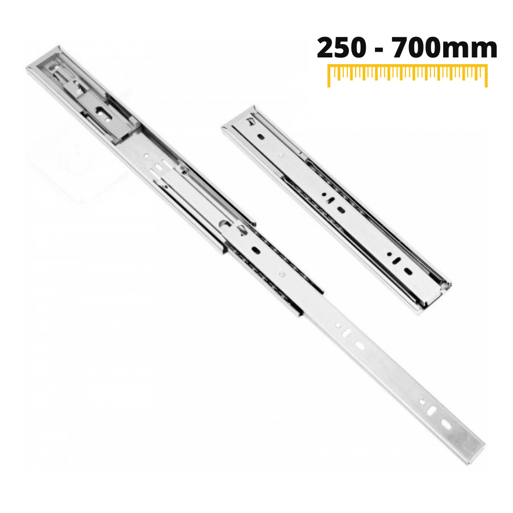 Conjunto de guías de rodamiento de bolas con cierre suave (izquierda y derecha), H45
