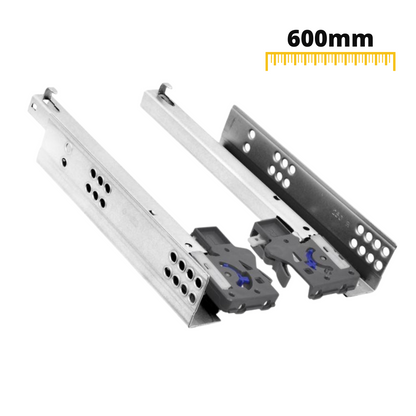 Conjunto de correderas ocultas de cierre suave, extensión de 3/4 (19) – Furnica