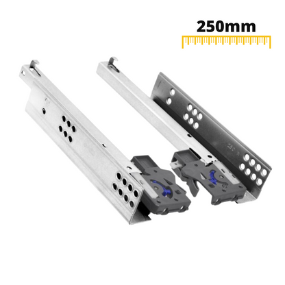 Conjunto de correderas ocultas de cierre suave, extensión de 3/4 (5) – Furnica