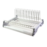 Armario de cocina con escurridor de platos individual - Cromo - 500mm