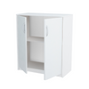 JULIA - Gabinete base con estantes - 2 puertas - Blanco mate H85cm W74cm D35cm
