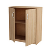 JULIA - Gabinete base con estantes - 2 puertas - Roble Sonoma H85cm W74cm D35cm