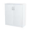 JULIA - Gabinete base con estantes - 2 puertas - Blanco mate H85cm W74cm D35cm