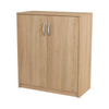 JULIA - Gabinete base con estantes - 2 puertas - Roble Sonoma H85cm W74cm D35cm