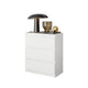 GABRIEL - Cómoda de 3 cajones - Armario de almacenamiento para el dormitorio - Blanco Mate - A72cm A60cm P33cm