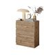GABRIEL - Cómoda de 3 cajones - Armario de almacenamiento para el dormitorio - Roble Wotan - A72cm A60cm P33cm