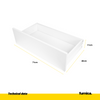 MARGARET - Cómoda de 3 cajones - Armario de almacenamiento para el dormitorio - Blanco Mate / Roble Sonoma - A86cm A83cm P44cm